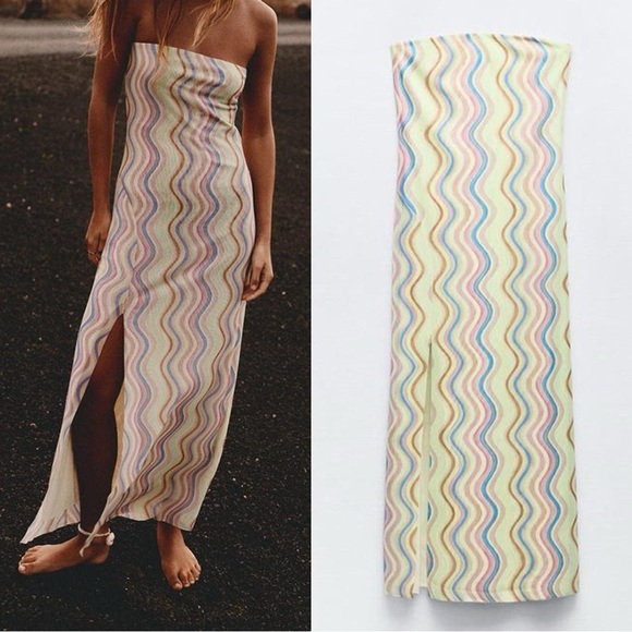 Size Medium | Zara | Strapless Tulle Dress - Picture 3 of 14